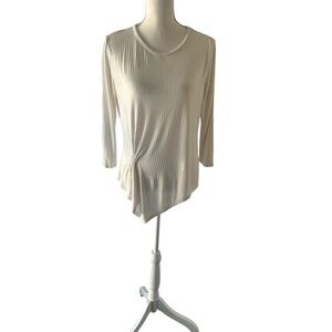 Simply Vera Vera Wang Off-White Long Sleeve Tee